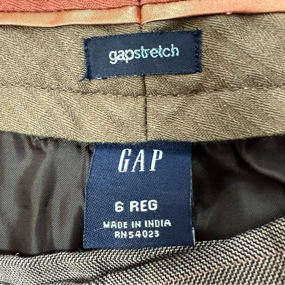 GAP Women’s Career Dress Pants Sz 6R Multi Color Multi Color 42% Wool Pockets - Picture 6 of 13